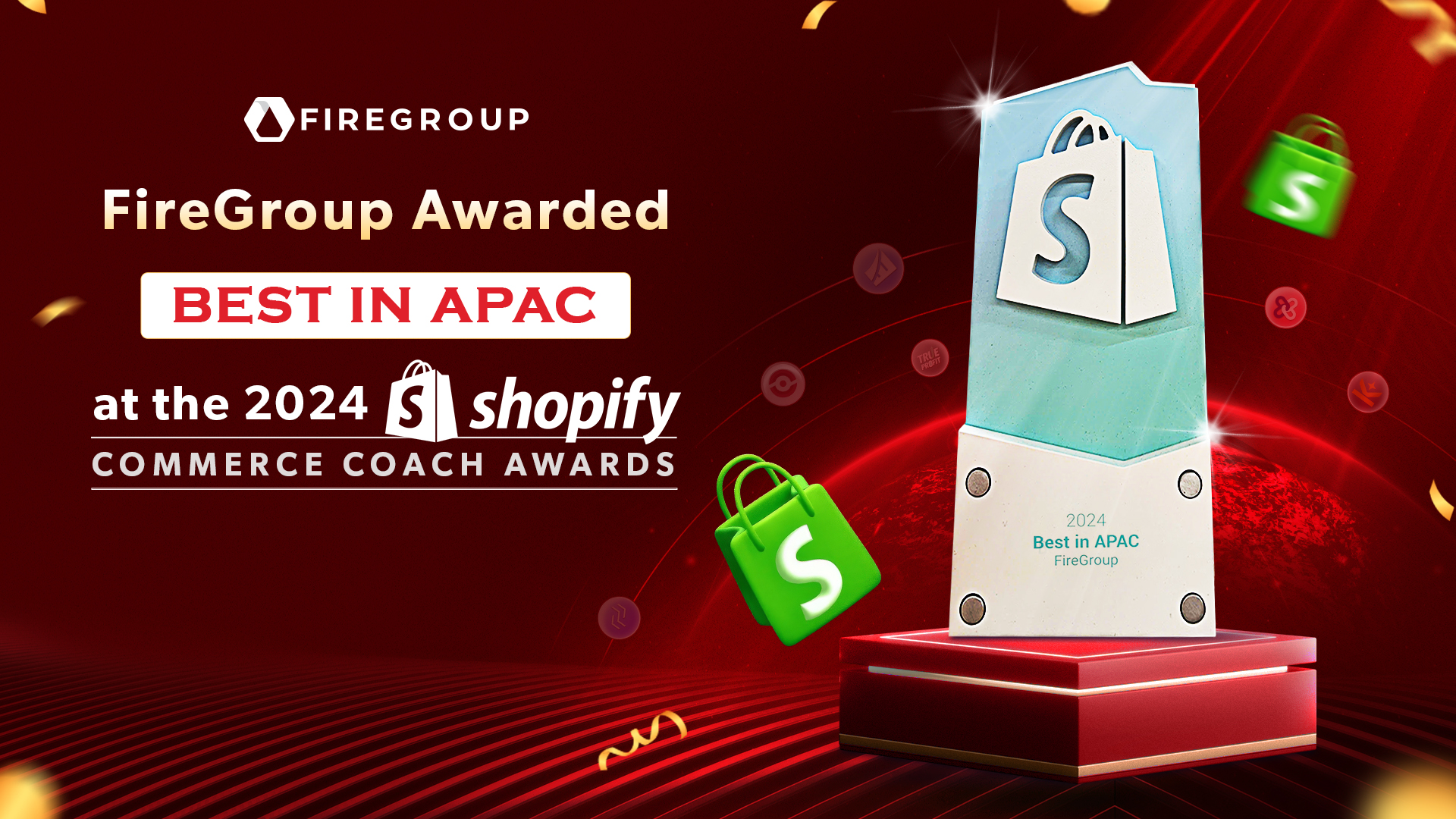 FireGroup Wins Best in APAC at the 2024 Shopify Commerce Coach Awards